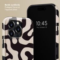 Selencia Coque arrière Vivid avec MagSafe Apple iPhone 16 Pro - Art Wave Black