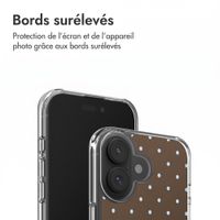 imoshion Coque Design Apple iPhone 16 - Polka Dot Bruin
