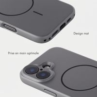 Accezz Coque Grip avec MagSafe Apple iPhone 17 - Gris