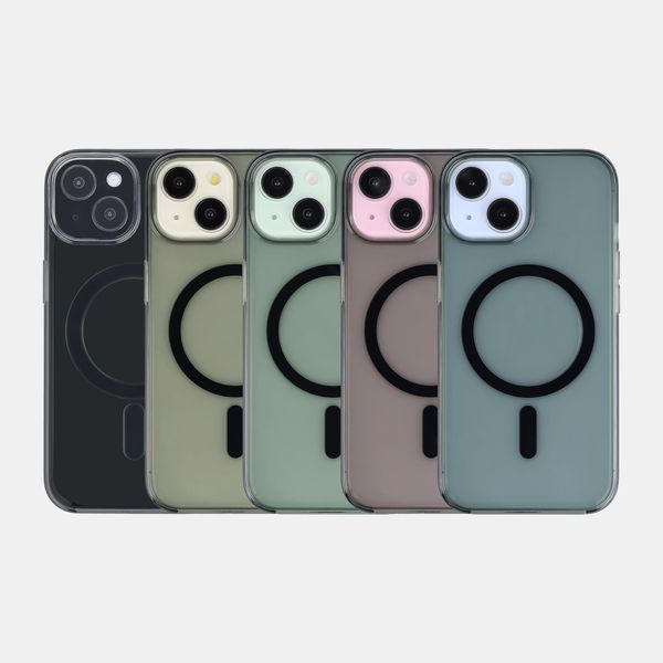 Accezz Lite coque arrière avec MagSafe Apple iPhone 15 - Smokey Clear