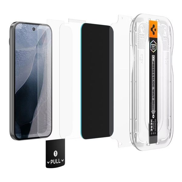 Spigen Protection d'écran en verre trempé GLAStR Privacy Applicator - lot de 2 Google Pixel 11 / 10