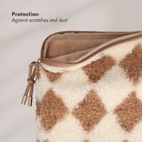 Selencia Housse laptop teddy 15-16 pouces - Checks