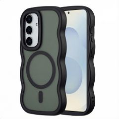 Selencia Coque arrière Wavy avec MagSafe Samsung Galaxy S25 / S24 - Noir