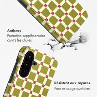 Selencia Coque arrière Vivid Samsung Galaxy A57 (5G) - Check This Olive