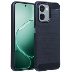 imoshion Coque Brushed Oppo A6 (5G) - Bleu foncé