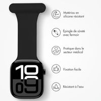 imoshion Bracelet infirmier en silicone Apple Watch | 44/45/46/49 mm - Noir