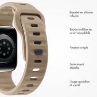 imoshion Bracelet Active Sport en silicone Apple Watch | 38/40/41/42 mm - Marron