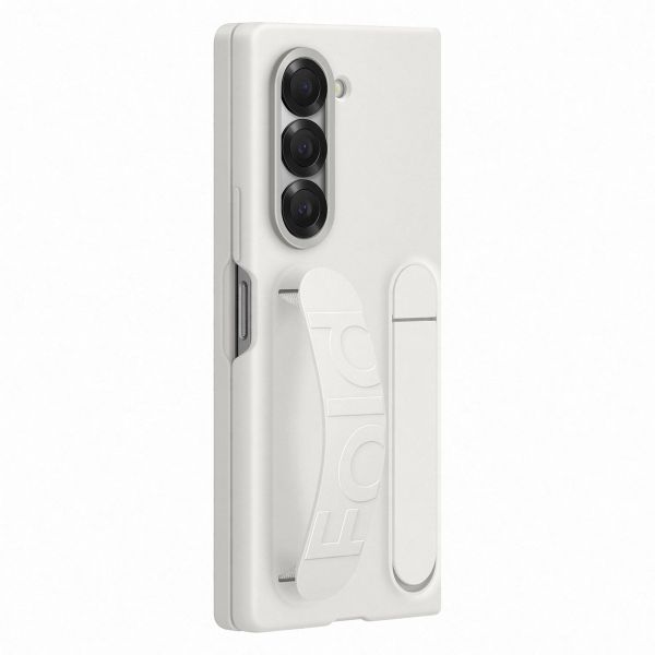 Samsung Original Coque en silicone avec support et dragonne Samsung Galaxy Z Fold 6 - White