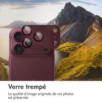 imoshion Protection caméra en verre lot de 2 Apple iPhone 18 Pro / 17 Pro - Plum