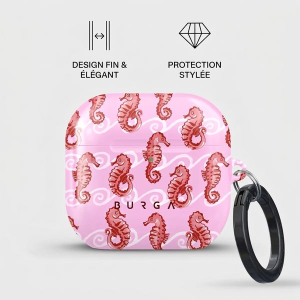 Burga Coque rigide Apple AirPods 4 - Coral Reef