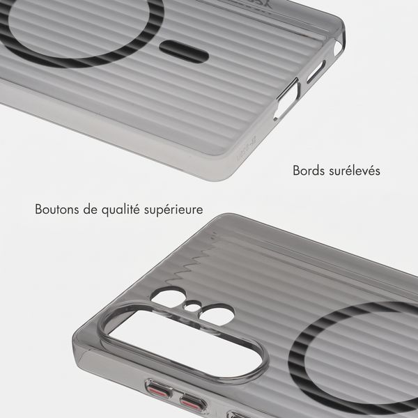 Accezz Coque arrière Lite avec MagSafe | Fluted | Samsung Galaxy S26 Ultra - Noir