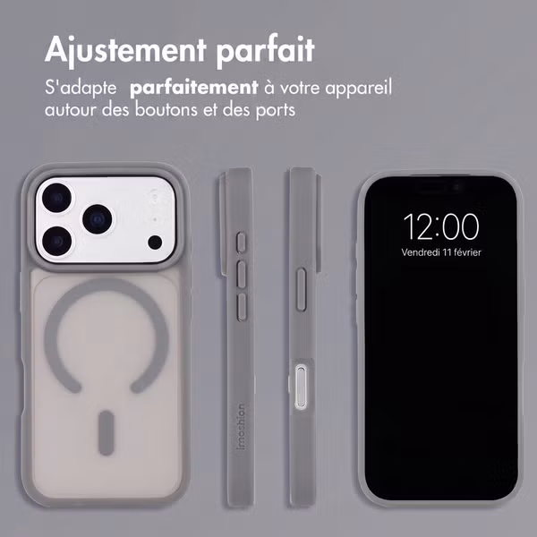 imoshion Coque Color Guard avec MagSafe Apple iPhone 18 Pro / 17 Pro - Gris