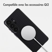 Accezz Coque arrière Lite avec MagSafe | Fluted | Samsung Galaxy S26 Ultra - Noir