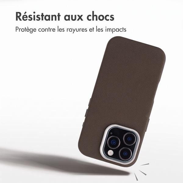 Accezz Coque arrière Mesh avec MagSafe Apple iPhone 16 Pro - Marron