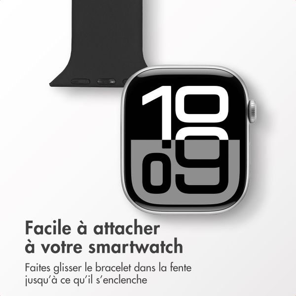 imoshion Bracelet infirmier en silicone Apple Watch | 38/40/41/42 mm - Noir
