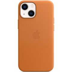 Apple Coque Leather MagSafe Apple iPhone 13 Mini - Golden Brown