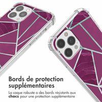 imoshion Coque Design avec cordon Apple iPhone 12 Pro Max - Bordeaux Graphic