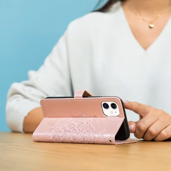 imoshion Etui de télephone Mandala Oppo A53 / Oppo A53s - Rose Doré