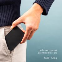 Accezz Powerbank Kevlar 5 000 mAh - MagSafe et Qi - Noir