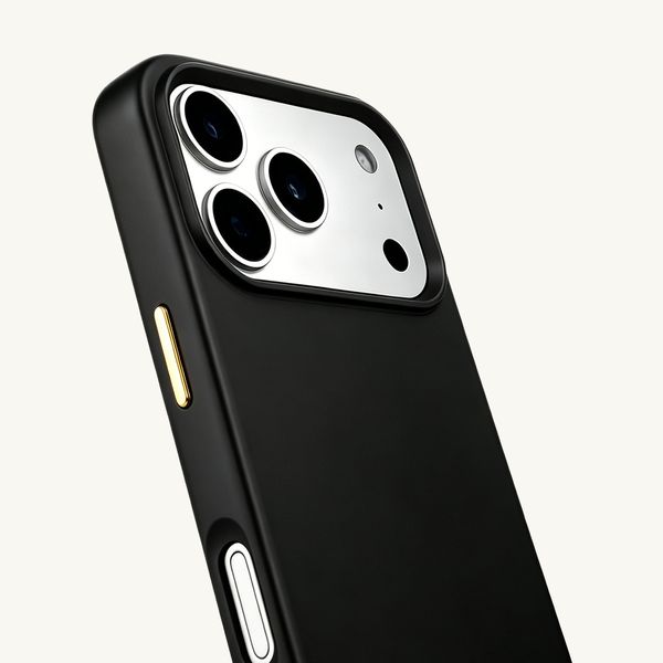 Selencia Coque arrière Rivièra avec MagSafe avec crochets amovibles Apple iPhone 17 Pro Max - Velvet Black
