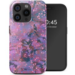 Selencia Coque arrière Vivid avec MagSafe Apple iPhone 15 Pro - Fresh Paint Flower Orange