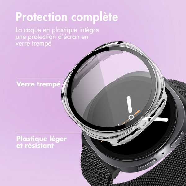 imoshion Coque rigide à couverture complète Samsung Galaxy Watch 8 (44 mm) - Transparent
