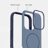 imoshion Coque arrière Color avec Thin MagSafe Ring Apple iPhone 16 Pro - Bleu foncé