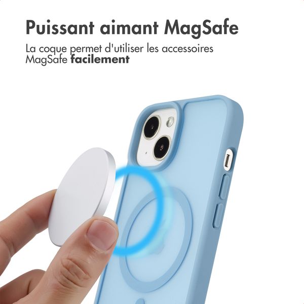 imoshion Coque Color Guard avec MagSafe Apple iPhone 14 / 13 - Bleu clair