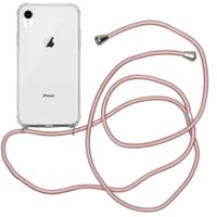 imoshion Coque arrière transparente avec cordon Apple iPhone Xr - Rose Doré