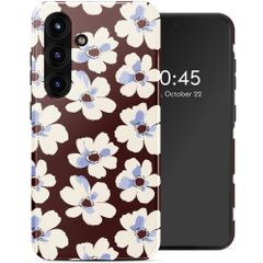 Selencia Coque arrière Vivid avec MagSafe Samsung Galaxy S25 - Choco Flower Pop