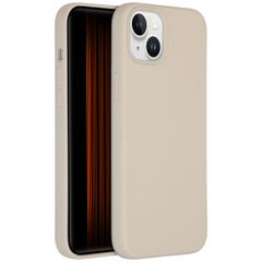 Accezz Coque Liquid Silicone Apple iPhone 15 Plus - Stone