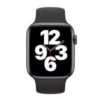 Apple Bracelet Boucle unique en Silicone Apple Watch | 38/40/41/42 mm - Taille 5 - Noir
