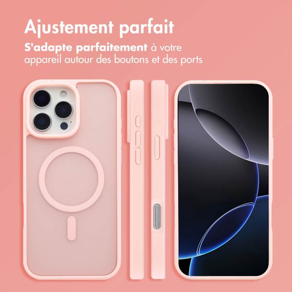 imoshion Coque Color Guard avec MagSafe Apple iPhone 16 Pro Max - Rose clair