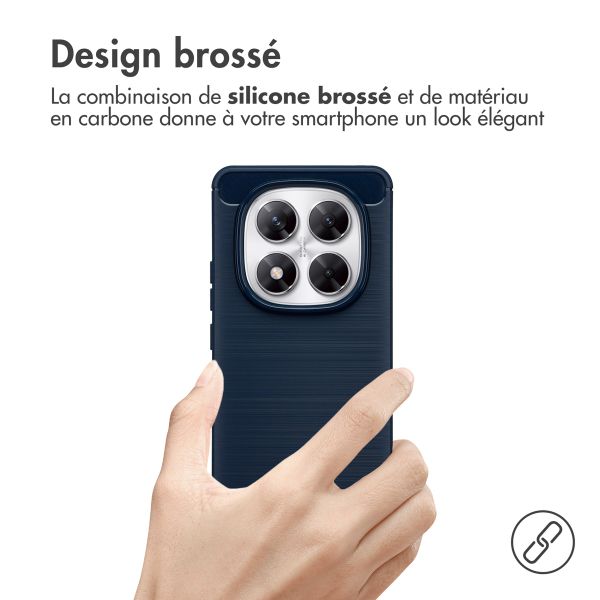 imoshion Coque Brushed Xiaomi Poco X7 - Bleu foncé