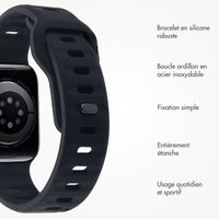imoshion Bracelet Active Sport en silicone Apple Watch | 44/45/46/49 mm - Noir