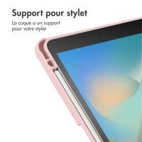 imoshion Coque tablette Origami Apple iPad 9 (2021) 10.2 pouces / iPad 8 (2020) 10.2 pouces / iPad 7 (2019) 10.2 pouces - Rose