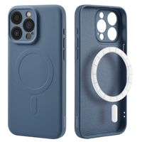 imoshion Coque Couleur avec MagSafe Apple iPhone 15 Pro Max - Bleu foncé
