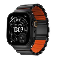 Nomad Bracelet Stratos Apple Watch | 44/45/46/49 mm - Ultra Orange / Black Titanium