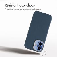 Accezz Coque arrière Mesh avec MagSafe Apple iPhone 16 - Bleu foncé