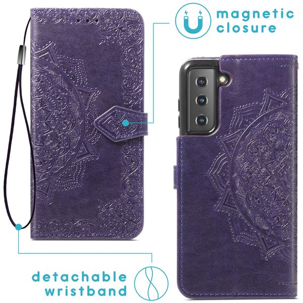 imoshion Etui de télephone Mandala Samsung Galaxy S21 - Violet