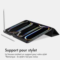 Accezz Coque tablette portefeuille Smart Silicone Apple iPad Pro 13 (2025) M5 / (2024) M4 - Noir