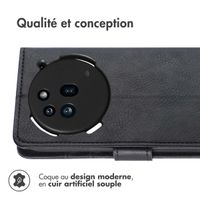 imoshion Étui de télephone portefeuille de luxe Nothing Phone (3a) Pro - Noir