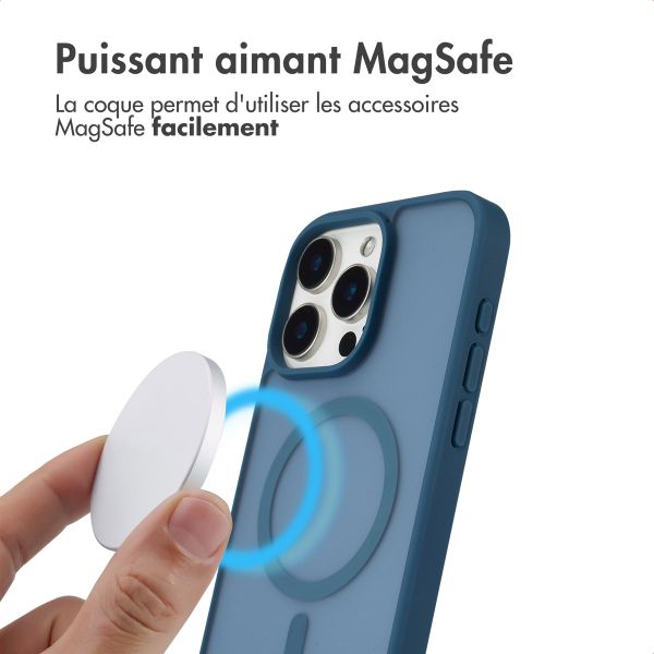 imoshion Coque Color Guard avec MagSafe Apple iPhone 15 Pro Max - Bleu foncé