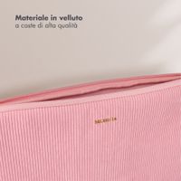 Selencia Pochette ordinateur Corduroy 13-14 pouces - Soft Blush