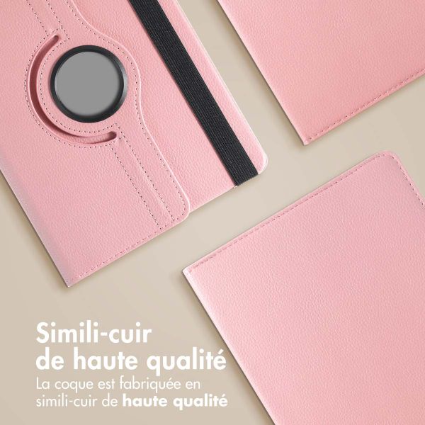 imoshion Coque tablette rotatif à 360° Samsung Galaxy Tab S9 11.0 pouces / S10 Lite / S10 FE / S9 FE 10.9 pouces - Rose