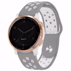imoshion Bracelet sport en silicone  - Connexion universelle 18 mm - Grey & White