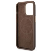 Guess Coque 4G Logo Monogram MagSafe Apple iPhone 14 Pro - Marron