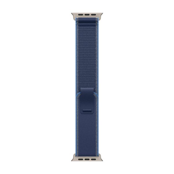 Apple Bracelet Trail Loop Apple Watch | 44/45/46/49 mm - Taille S/M - Blue / Bright Blue Natural Titanium