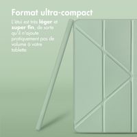 imoshion Coque tablette Origami Apple iPad 9 (2021) 10.2 pouces / iPad 8 (2020) 10.2 pouces / iPad 7 (2019) 10.2 pouces - Vert clair