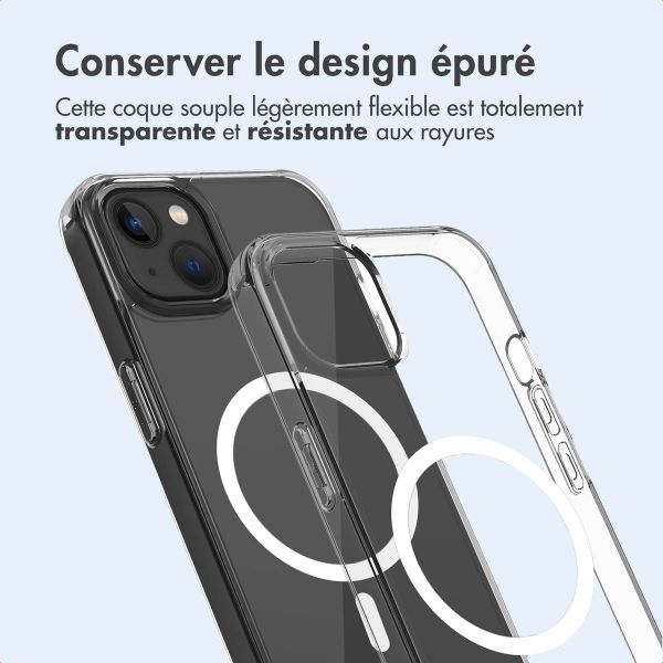imoshion Coque arrière de protection avec MagSafe Apple iPhone 13 - Transparent